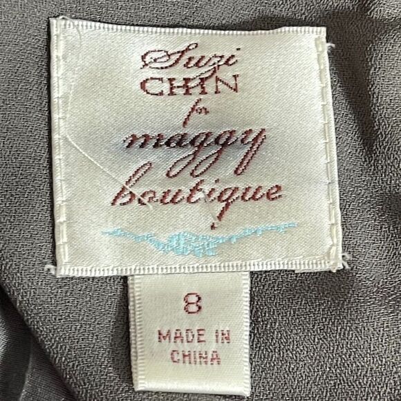 Suzi Chin for Maggy Boutique Grey Sheath Dress - Picture 4 of 8